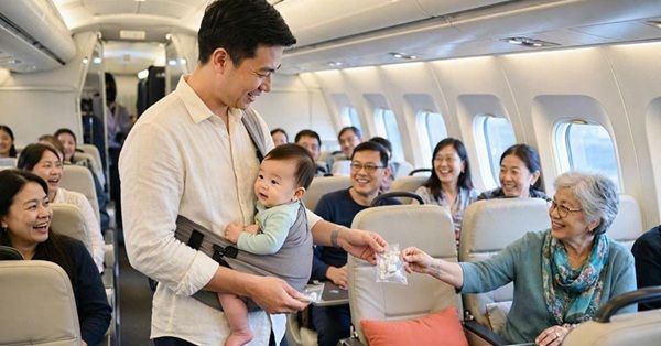暖爸帶嬰搭機發耳塞被讚爆！蘇怡寧：額外善意被偷偷升級成「每個家長本來就該做到的標準」值得思考
