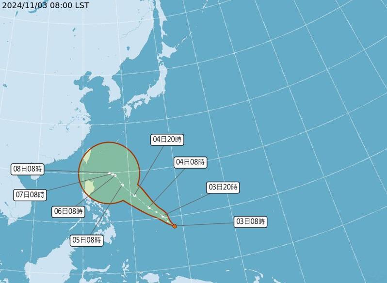 最新颱風「銀杏」今晚生成！最影響台灣時間，周三是關鍵