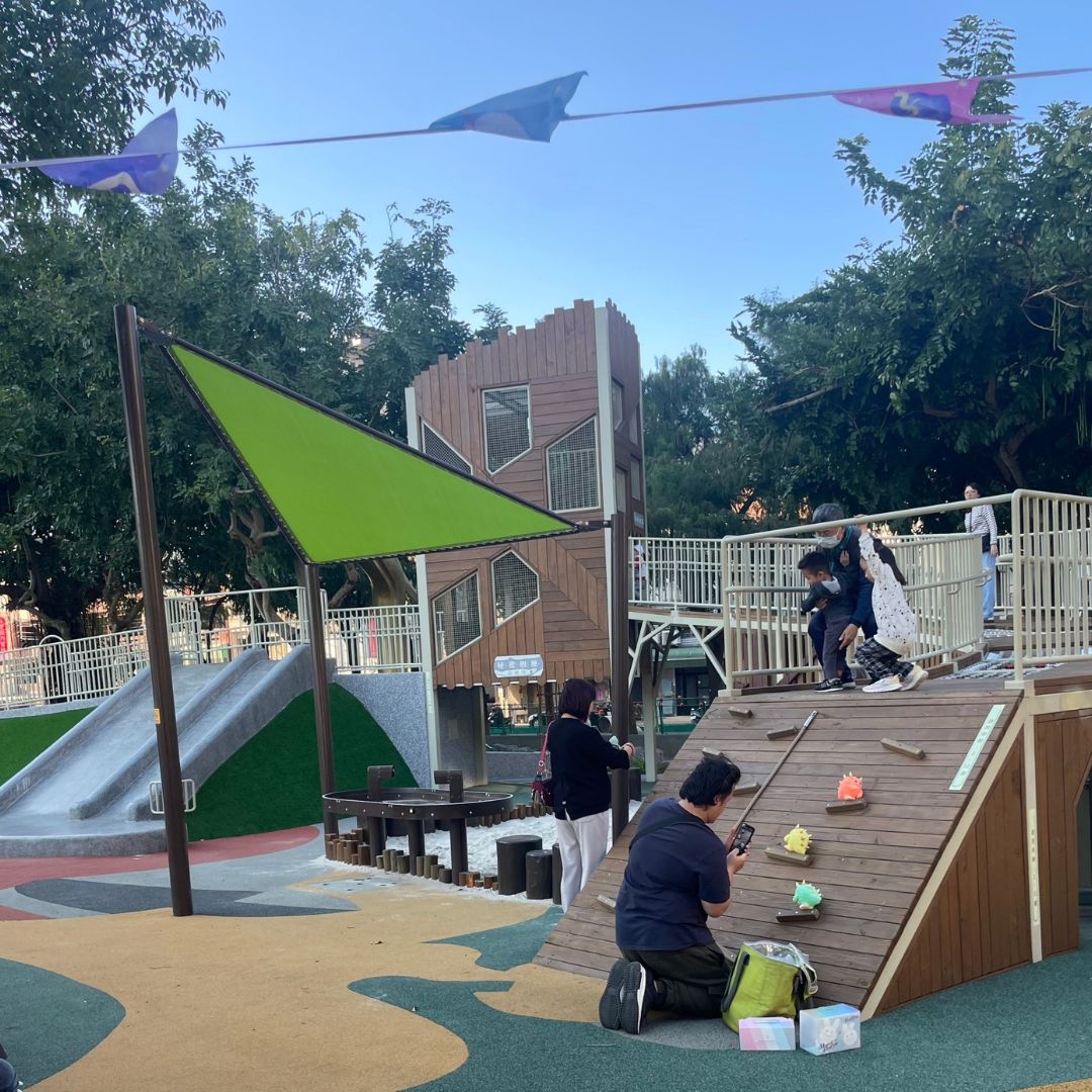 【特公盟專欄】桃園中壢光明公園，稀有跑酷設施讓小朋友盡情玩樂
