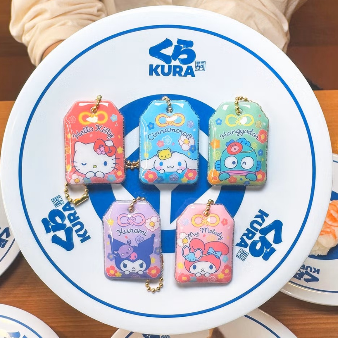 藏壽司與三麗鷗家族聯名再度登場！15款造型扭蛋，鮮度君造型、磁鐵與御守