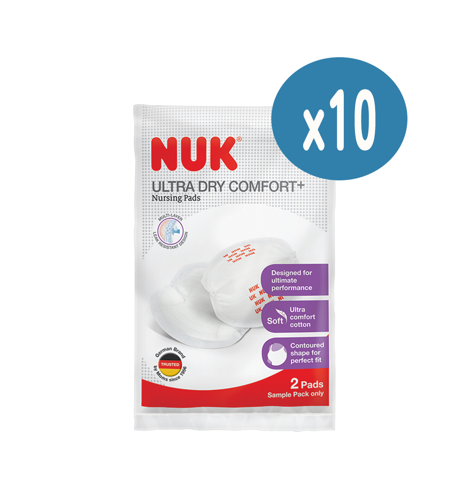 NUK超乾爽拋棄式防溢乳墊2入裝*10包_0