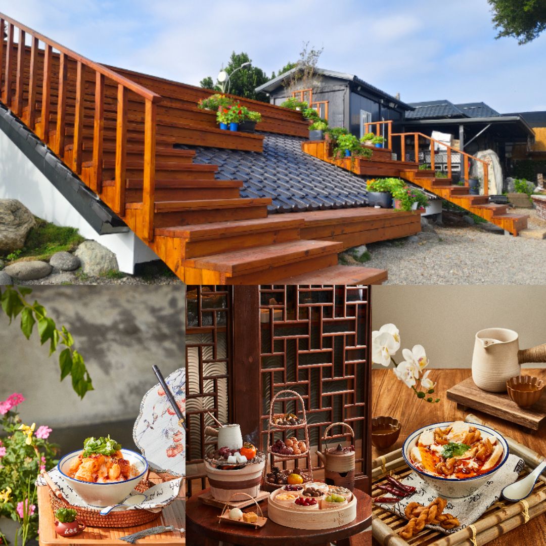 親子遊彰化田尾「花佈院」全台第一座中式屋瓦地景花園 茶飲文化+食花美學