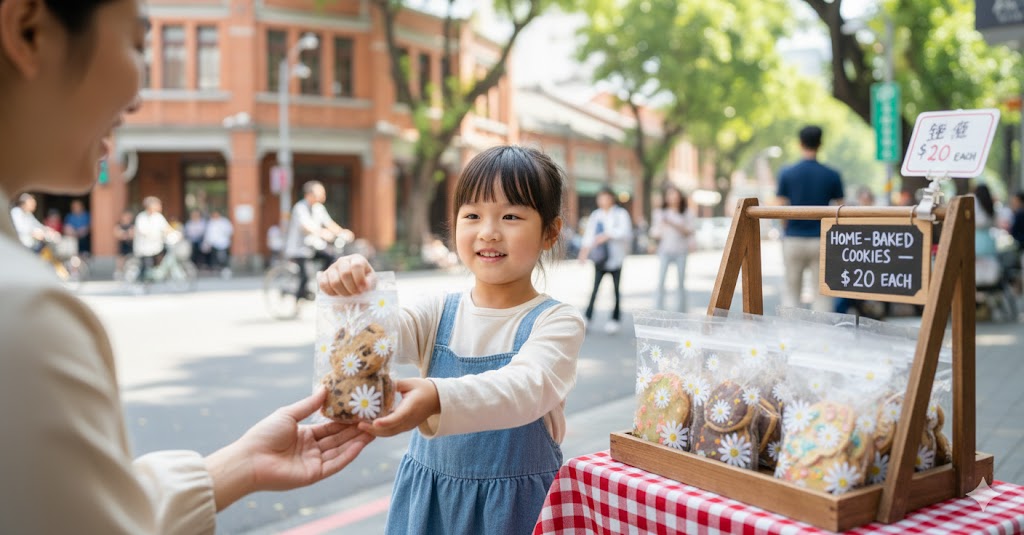 你看過「布朗尼兒童」嗎？小朋友街頭販售布朗尼，身旁大人一下自稱是「爸爸」、一下改口「乾爸」，說詞引疑慮！