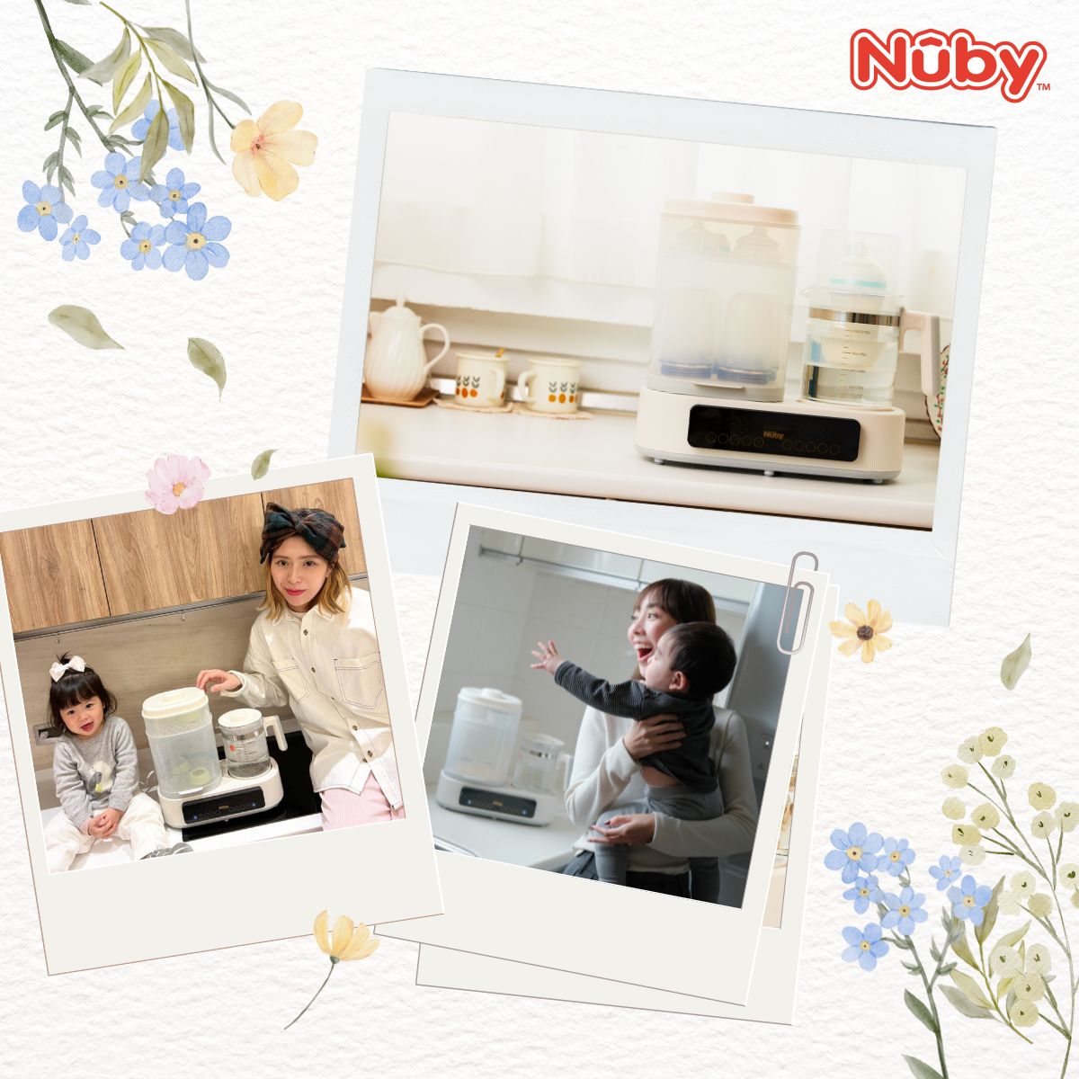 NUBY多功能溫控調乳消毒機：讓媽媽輕鬆解決育兒難題的全能幫手！