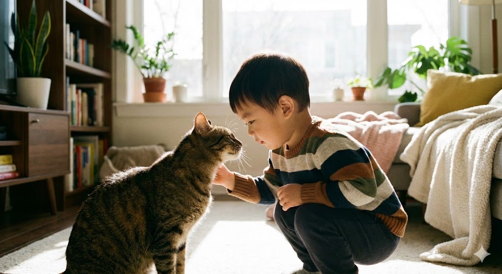 【寵物寶寶】當半獸人遇上老主子：專家親授2歲幼兒與貓咪的和平共處之道，「紅綠燈」教孩子看懂貓咪警訊！