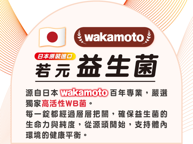 獨家 高活性WB菌｜Wakamoto若元益生菌-1