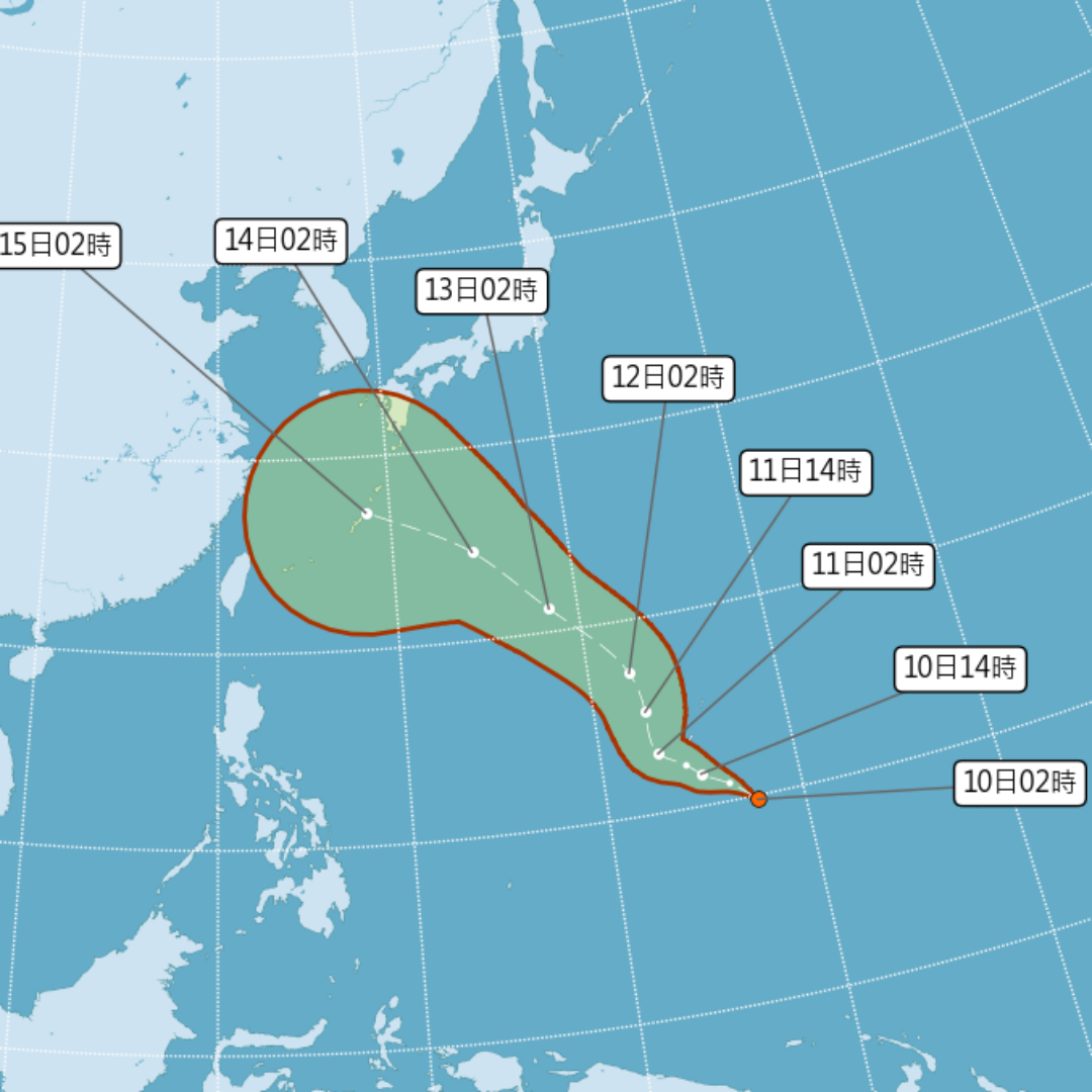 恐有雙颱！颱風貝碧佳、葡萄桑接連生成，中秋恐難賞月