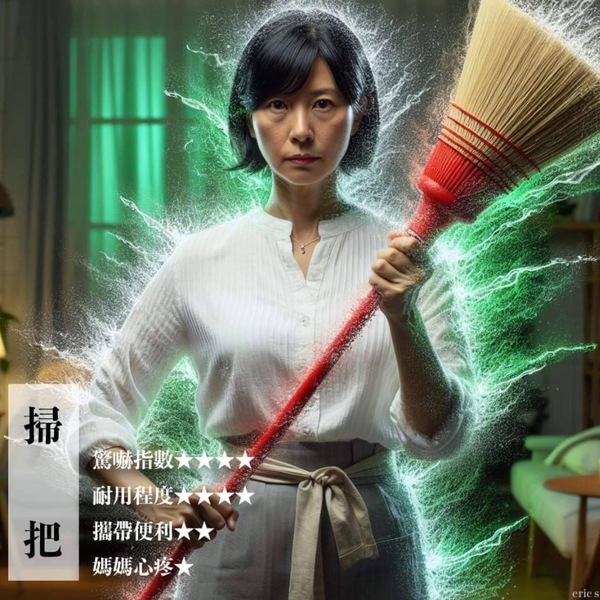 阿母的兵器譜進化版！AI下的媽媽各個都像武林高手，爸爸：孩子，我們還是乖乖聽話比較安全