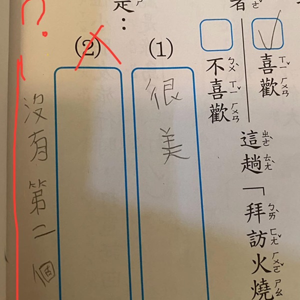 國語課文讀後感「寫出2個作者喜歡拜訪火燒島的理由」，兒回答太有創意母笑翻