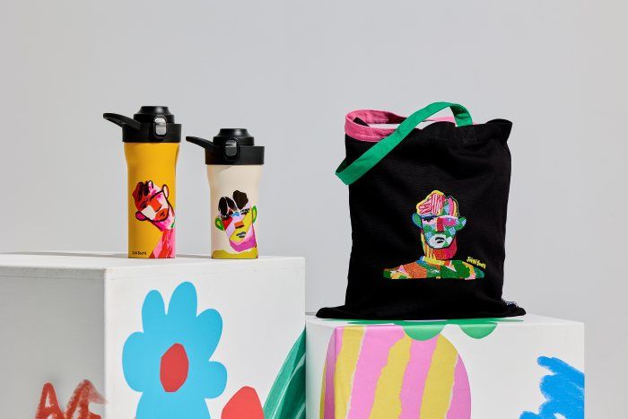 生活即藝術！日本虎牌聯名精品級藝術家 John Booth，首創「吸管x直飲」雙飲杯 4/8 繽紛上市！