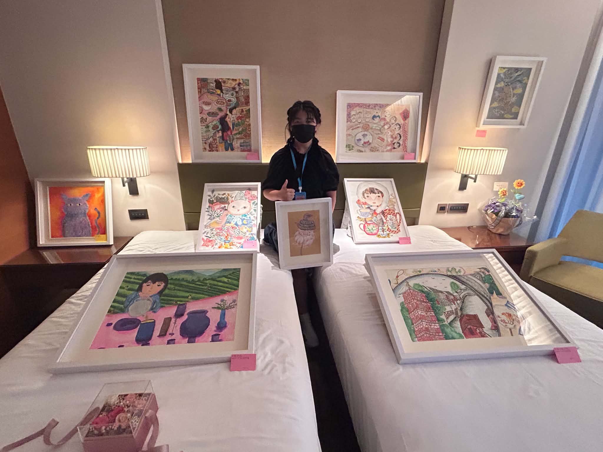 郁方愛女驚喜參展兒少藝博會，展現超凡藝術天份，驚豔全場！
