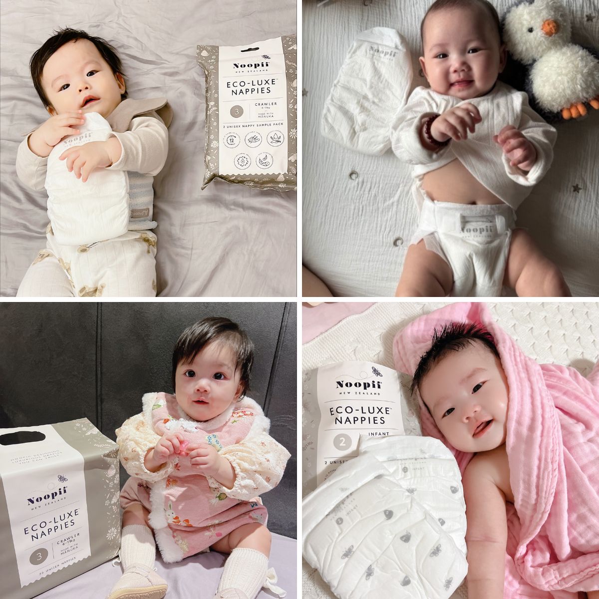 如何才能讓嬰幼兒遠離紅屁屁，全家一夜好眠到天亮？掌握３大選物心法，就讓Noopii美好尿布解決爸媽的尿布困擾！