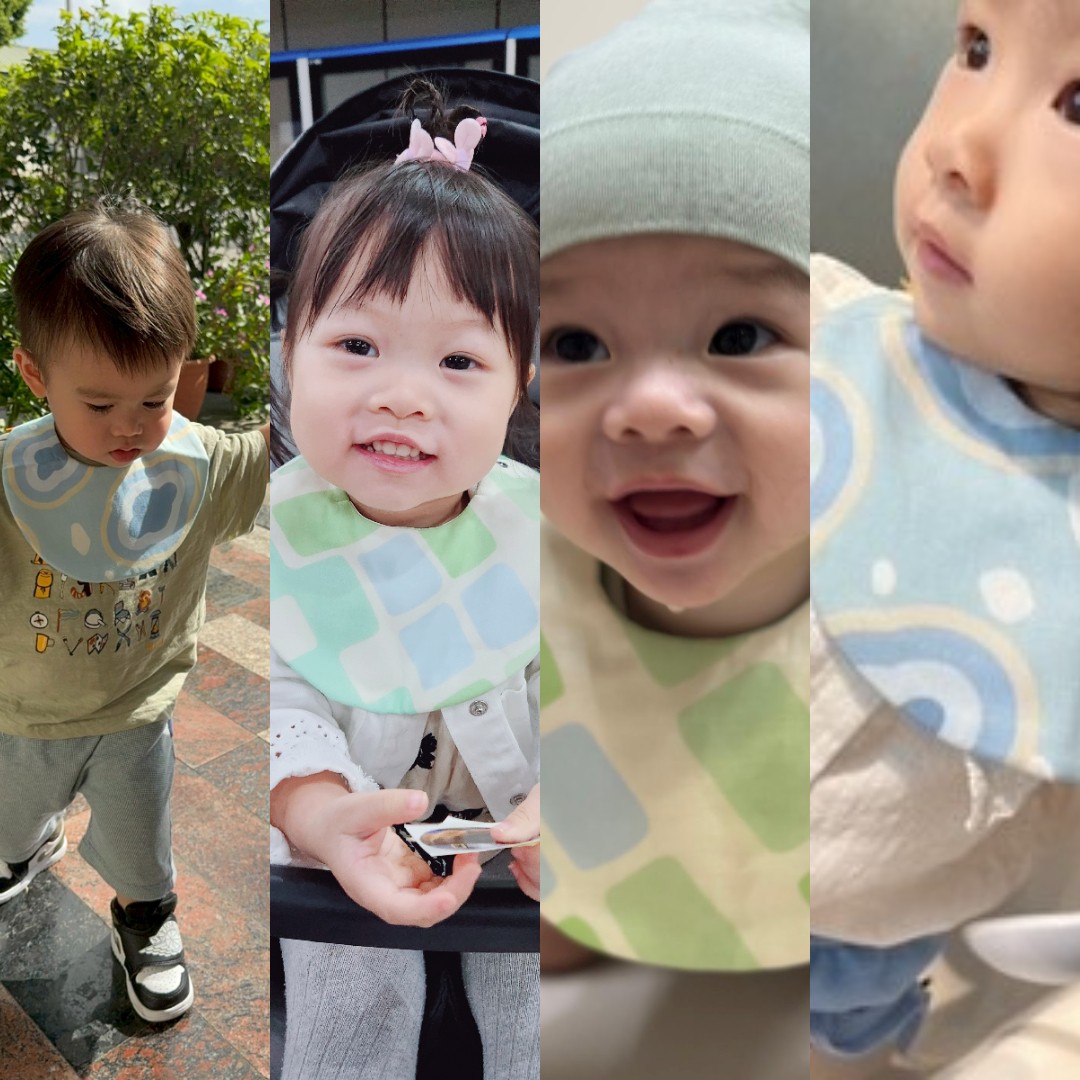 頻繁餵奶還是口水流不停？媽媽一致好評的Runny Yolk純棉口水巾、手帕，材質安心、親膚耐用