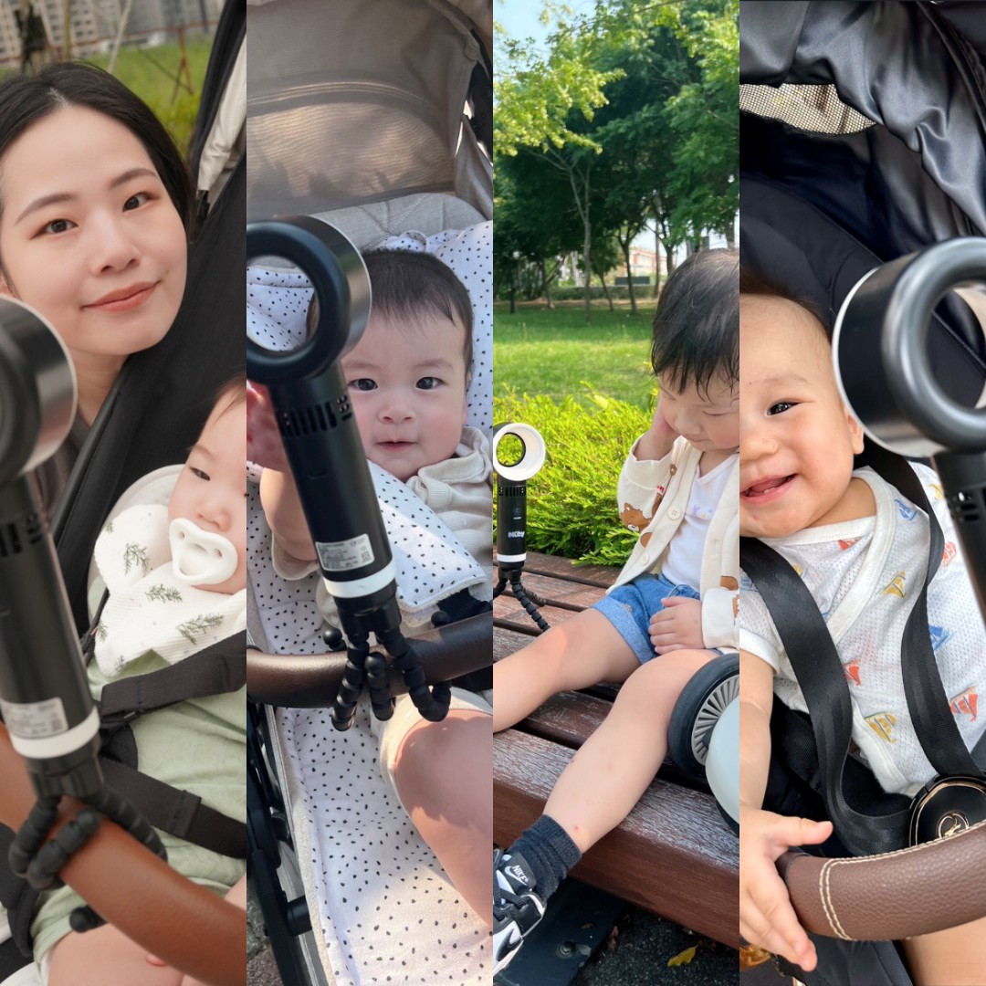 夏季寶寶出門消暑計畫｜NUBY無葉片推車風扇，媽媽一致推薦的行動涼感神器！