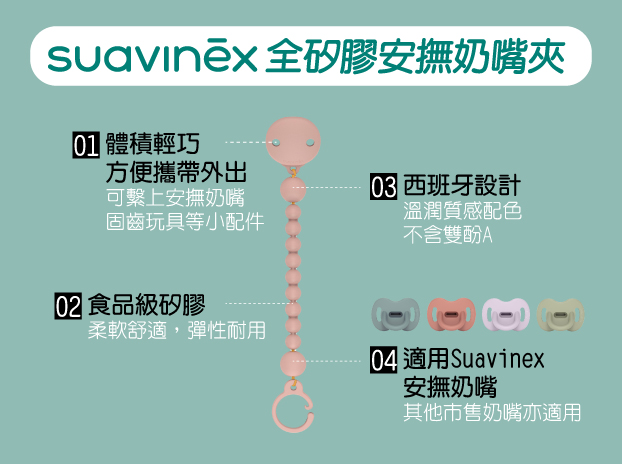 奶嘴頭的創新設計！Suavinex安撫奶嘴組-2