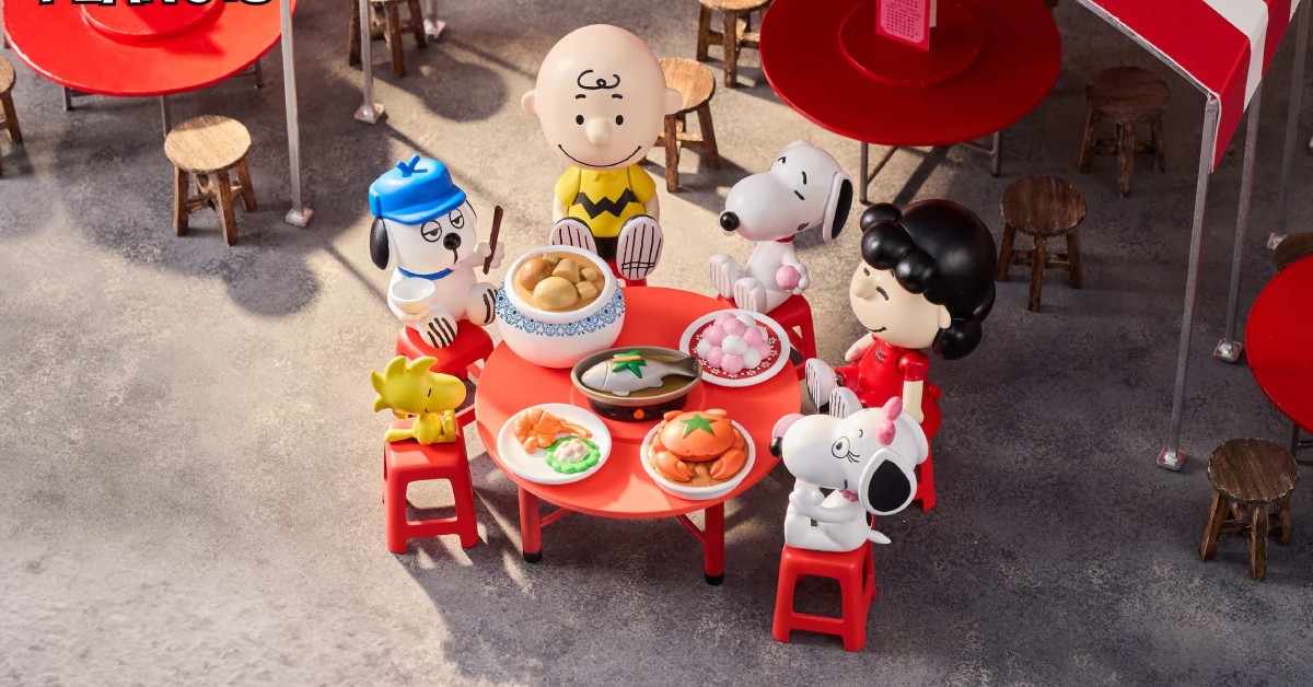 史努比療癒「呷辦桌」！紅蟳米糕、炸湯圓化身超萌微型宴席