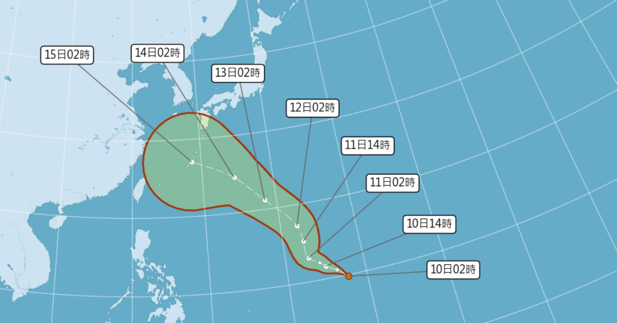 恐有雙颱！颱風貝碧佳、葡萄桑接連生成，中秋恐難賞月