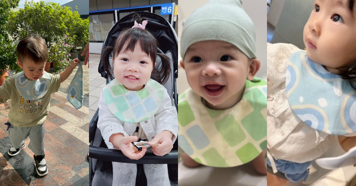 頻繁餵奶還是口水流不停？媽媽口碑Runny Yolk純棉口水巾、手帕，材質安心、親膚好用