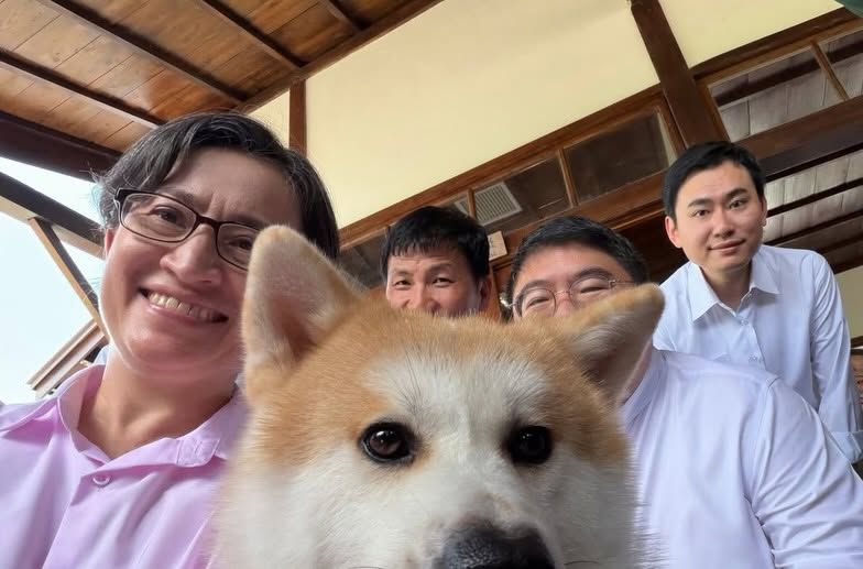 阿里山林業鐵路鹿麻產站秋田犬「波吉」