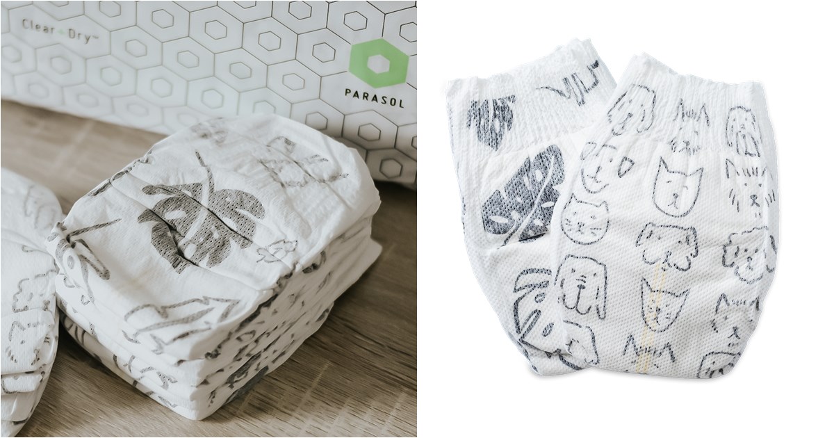 紙尿褲│Parasol│Clear + Dry™ 新科技水凝尿布