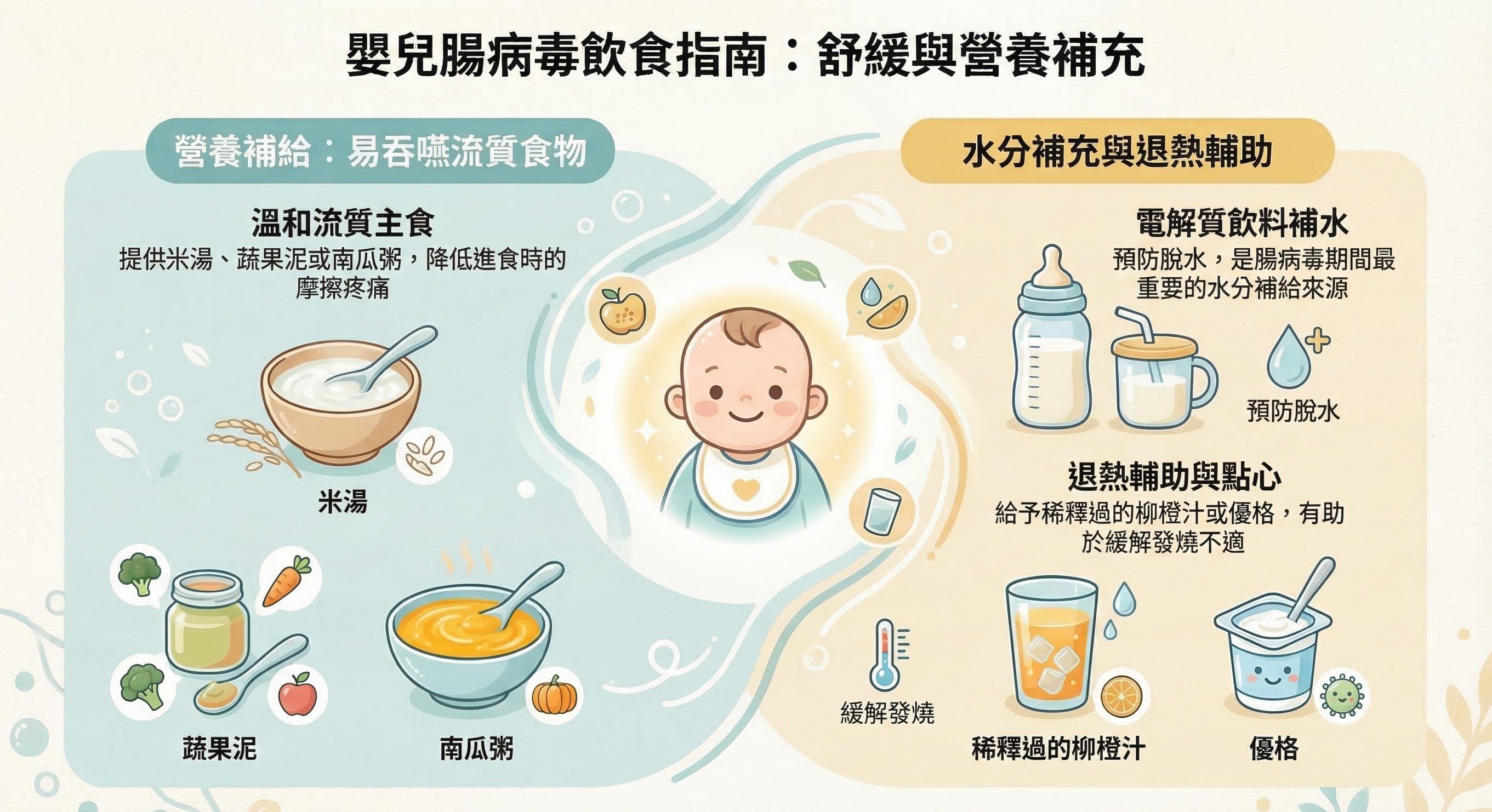 嬰兒腸病毒飲食