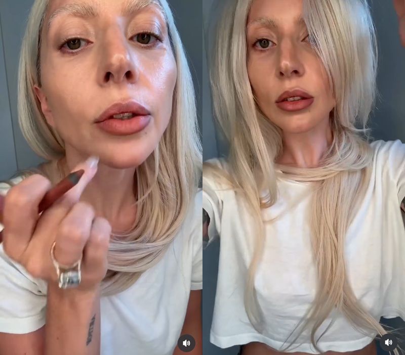 Lady Gaga為粉絲示範好氣色妝容,看起來根本不像媽媽!