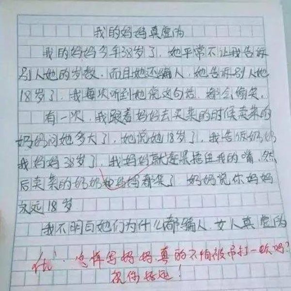 小學生作文|我的媽媽真虛偽