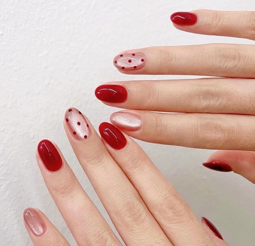 紅色美甲|新年美甲