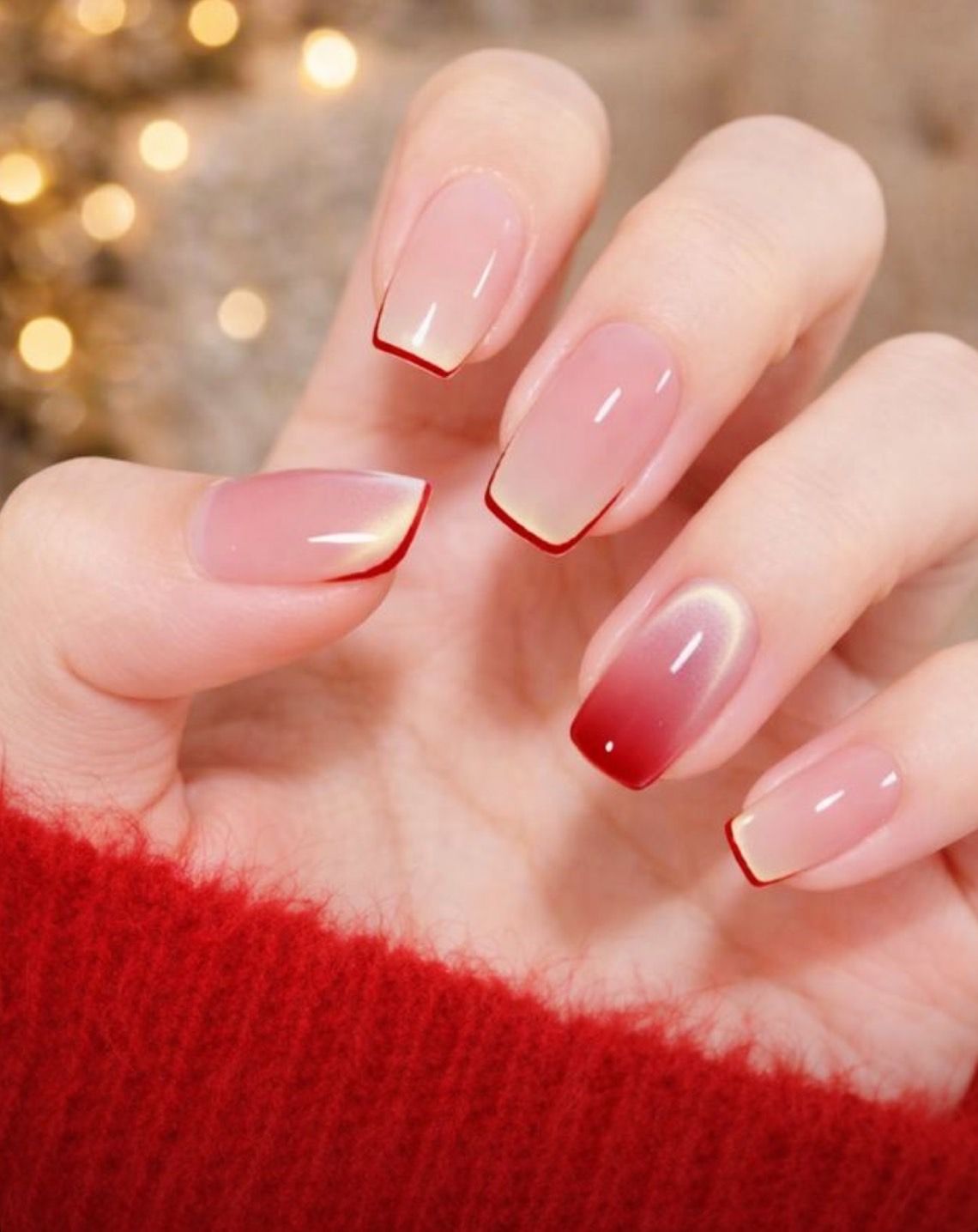 紅色美甲|新年美甲