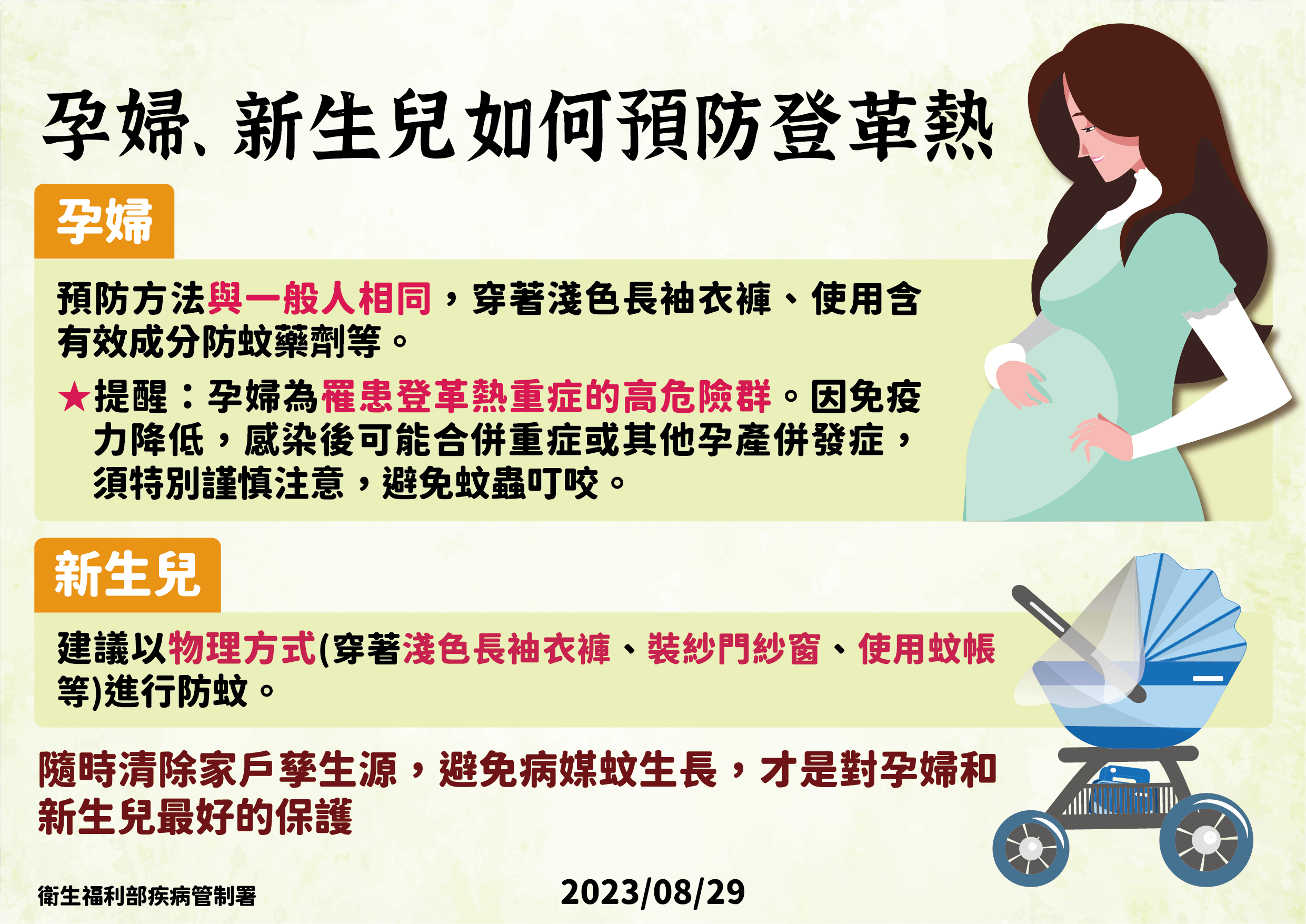 登革熱│孕婦│新生兒│防蚊