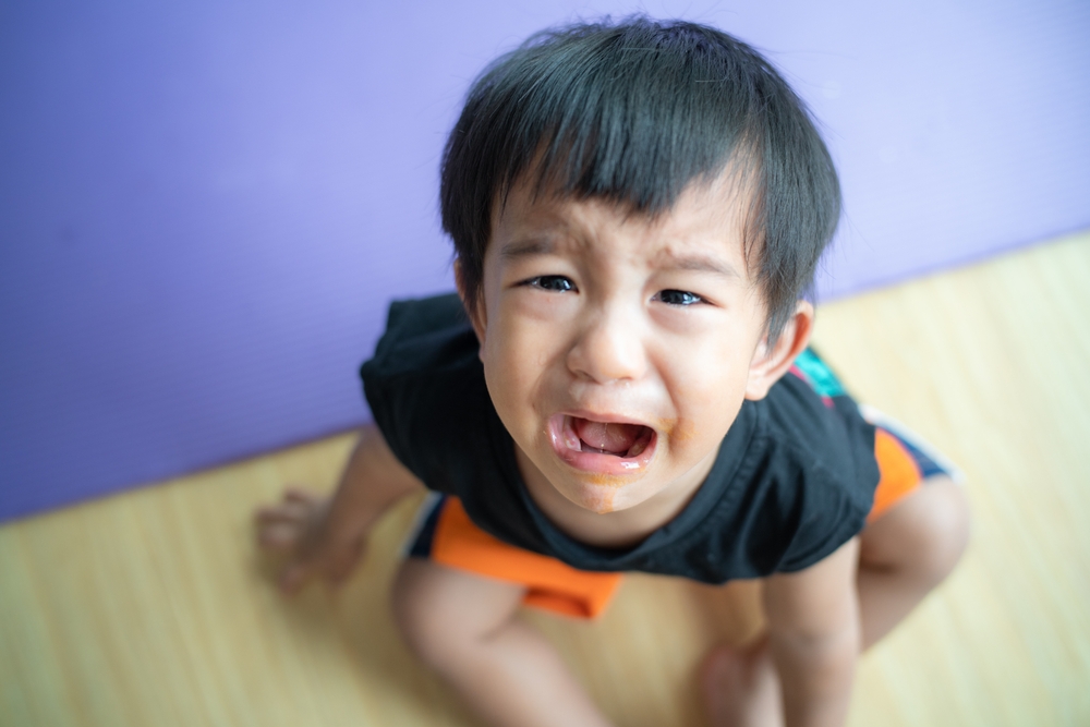 孩子哭鬧│拍攝│社群媒體