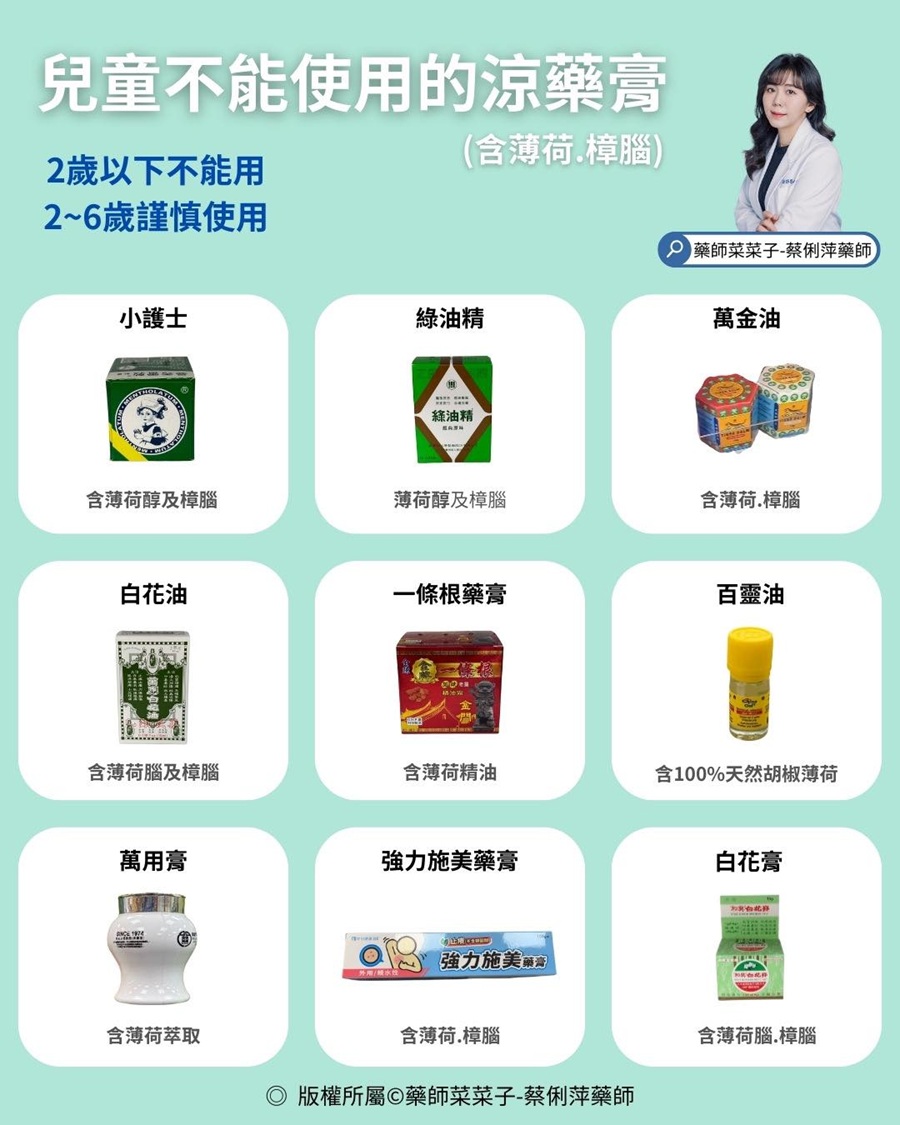藥師|薄荷|樟腦|小朋友|6歲以下|百靈油|小護士|綠油精|白花油|孩童健康|孩童照顧