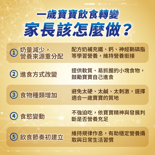 一歲寶寶飲食轉變5大重點