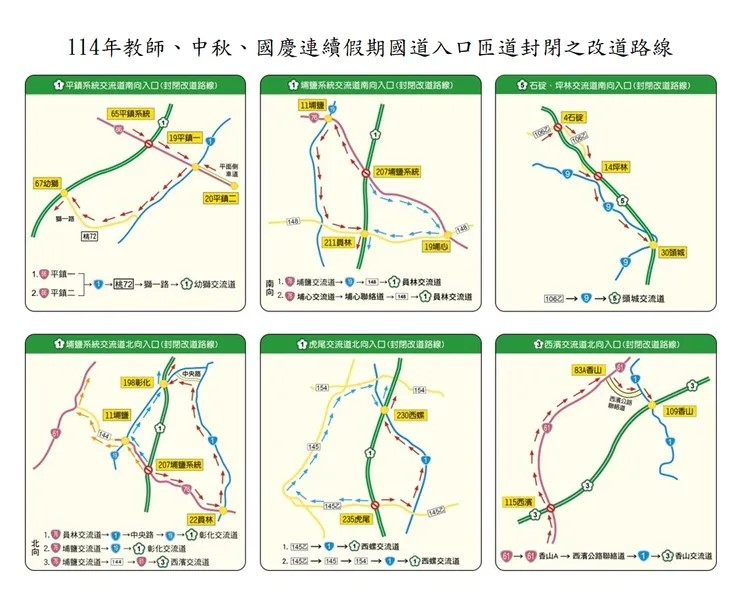 連假│國道匝道封閉