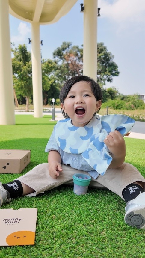 ✨推薦Runny Yolk朗尼幼克👉冒險旅程系列 - 純棉口水巾、嬰幼兒手帕(海洋)