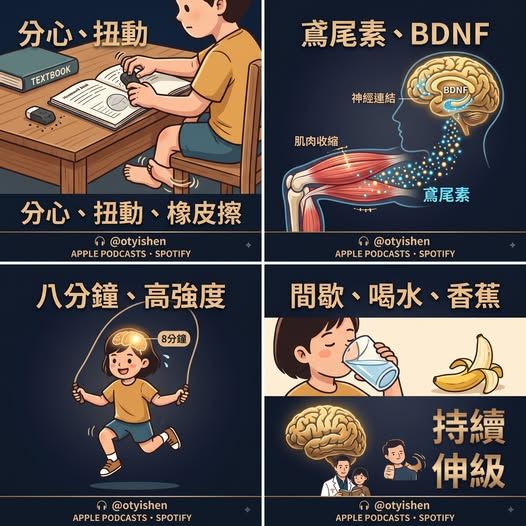 孩子大腦開機的公式在雙腿的大肌肉裡。