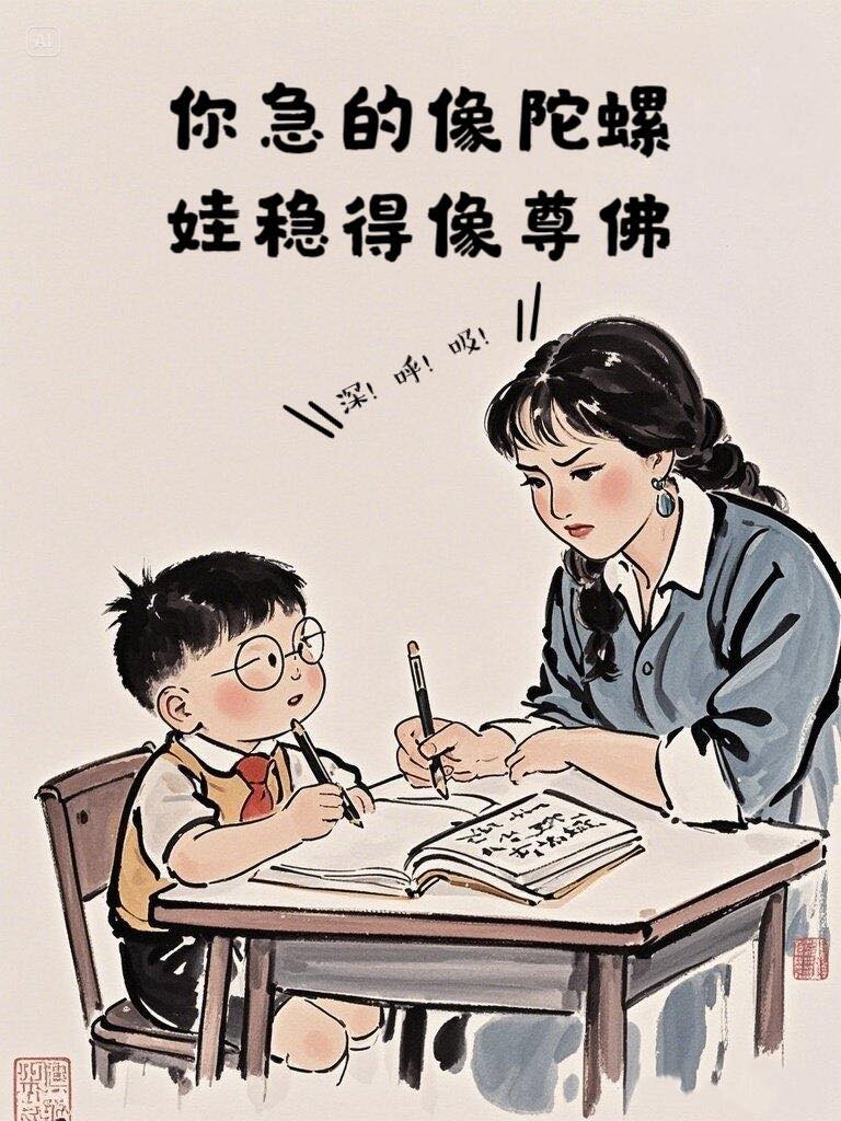 家長|父母|爸媽|孩子|寫作業|輔導作業|複習功課|育兒|親子|梗圖|爆笑|媽媽