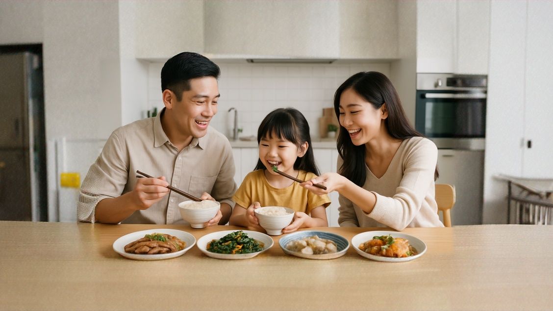 一家人一起吃飯