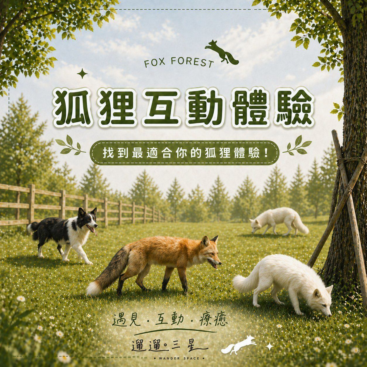 親子旅遊|遛遛三星農場|狐狸森林