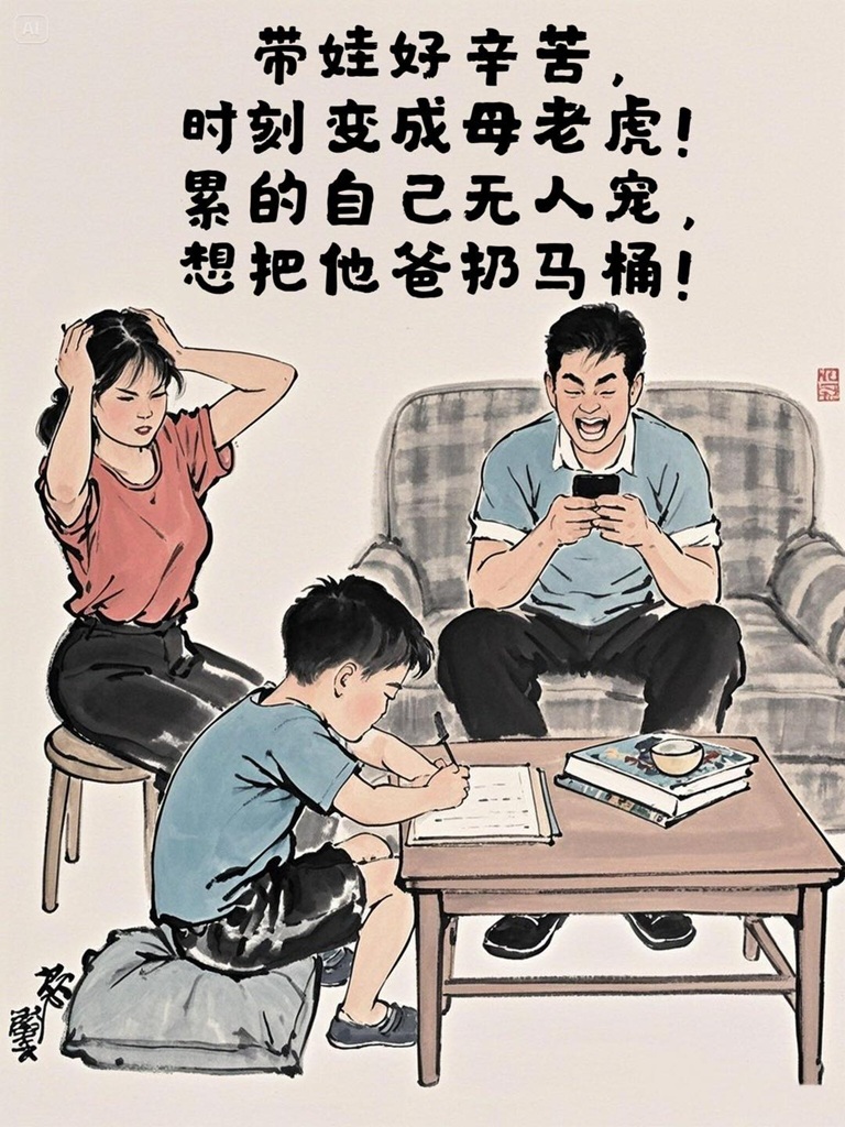 家長|父母|爸媽|孩子|寫作業|輔導作業|複習功課|育兒|親子|梗圖|爆笑|媽媽