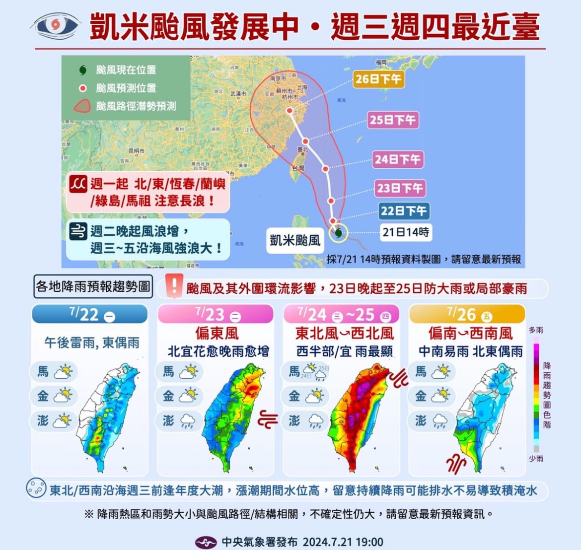 凱米颱風 |颱風假