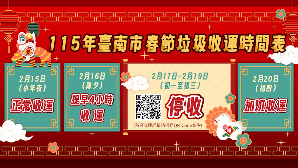 2026春節垃圾清運